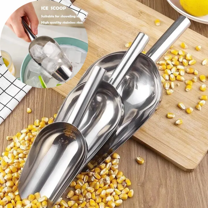 Ice Scoop for Freezer,Stainless Steel Ice Scoop for Ice Machine,Small ...