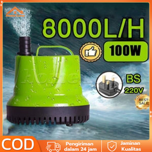 Pompa Air Motor Tembaga Murni Daya Tinggi 25W/50W/80W/100W Pompa Submersible 6000-8000L/H Pompa Air Submersible Akuarium Pompa Ikan Akuarium Pompa Air Kolam Pompa Submersible Kolam Ikan Dispenser Air Pompa Air Pompa Air Kolam Ikan
