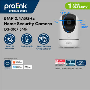 Prolink Dual-band Indoor/Outdoor Series CCTV IP Camera Motion Detection/Weatherproof/Pan/Tilt/Zoom for Security| WiFi Camera| Baby Camera|IPCam CCTV Camera DS-3106