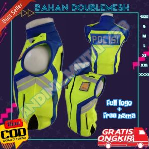 Rompi Polisi Terbaru / Rompi Polisi Patwal/Lantas / Terbaru Rompi Polisi / Tebal DOBLEMESH Multifungsi Bordir velcro / ss / Rompi Polisi /Rompi Kerja Multifungsi / Bahan Tebal Dan Meshs / s / Rompi Polisi / Size S M L XL XXL XXXL XXXXL SS
