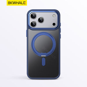 BKWHALE 360° Rotatable Stand Magnetic Phone Case For iPhone 17 Pro Max 17Air 16 Pro Max 16Plus 16e 11 12 13 14 15 Pro Max 16 Plus Shockproof Back Cover Magnetic Bracket Casing