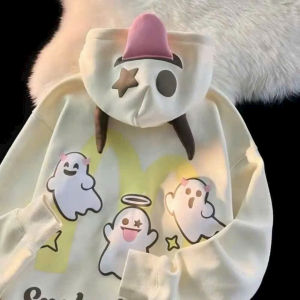 Áo Khoác Ma Dơi Có Sừng Lưỡi Khoá Kéo Tay Dài Thun Nỉ Len - Kiểu Áo Hoodie Zip Jacket Chống Nắng Nam Nữ -Top Đen Xám