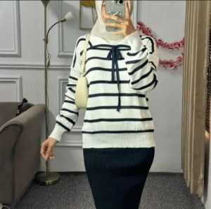 SETELAN RAJUT PREMIUM - AILEYA SET SWEATER RAJUT KERAH TALI VITA DAN ROK SPAN RAJUT / PAKAIAN ATASAN DAN BAWAHAN WANITA DEWASA TERLARIS