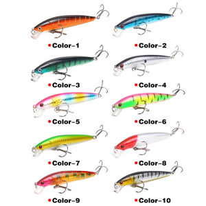 Suke 1pcs Fishing Lures 10 Colors 9G 10cm MINNOW 3D Eyes Lifelike Skin Hook Fishing Accessories Fishing Gear