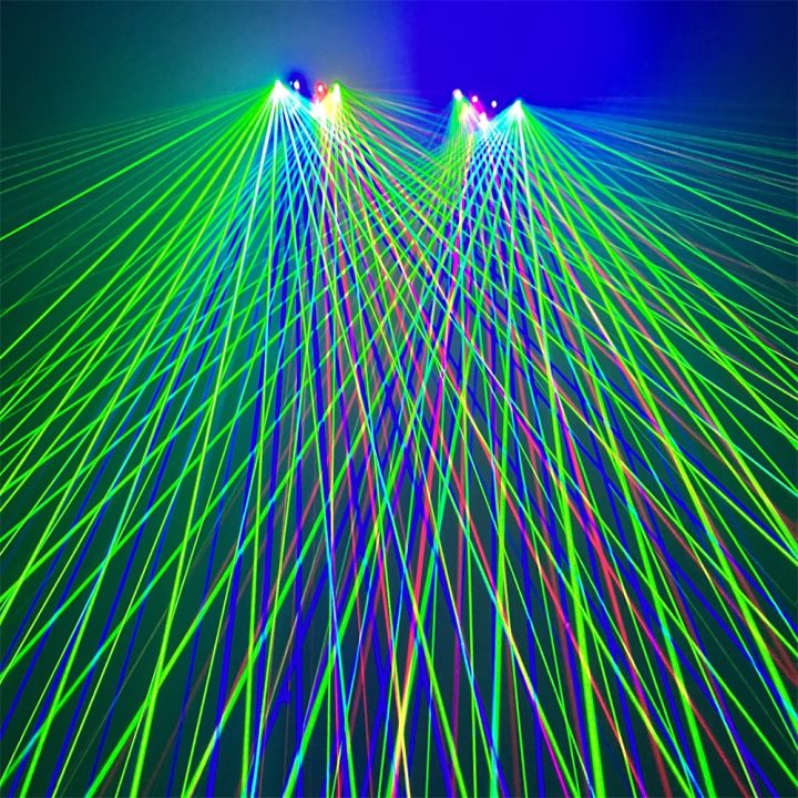 Red Laser Gloves - Rechargeable LED Performance Gloves for DJs & Dancers