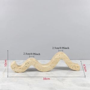 Sacesr Marble Wave Double Taper Candle HolderMarble Candlestick Holders Candle Stand for Home DecorParty and Table Centerpieces 9Q4T2