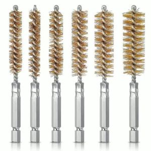 8-19mm Drill Brush Cleaner Set With 1/4" Hex Shank Handle 6pcs Drill Brush Cleaner Stainless