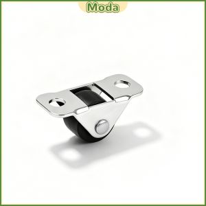 Moda Low Profile 1.3cm Small Fixed Furniture Casters Silent Bearing Mini Rolling Wheels 1Pc