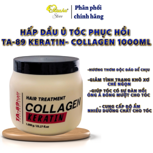 Hấp dầu phục hồi tóc TA-89 phục hồi tóc khô xơ chẻ ngọn giúp tóc mềm mượt.1000ml