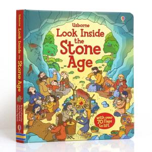 Usborne Look Inside the Stone Age English picture book of popular science and scientific knowledge