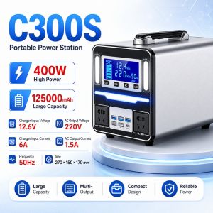 400W/650W/1100W Portable Power Station 300000mAhReliable high capacityPerfect for outdoor use at home