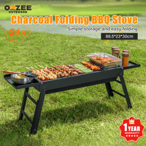 Outdoor Heavy Duty Portable Foldable Charcoal Grill Stainless Steel Grill with Large Cooking Surface