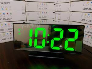 (3618) LED Digital Mirror Clock (Time/ Date/ Temperature/ Alarm)