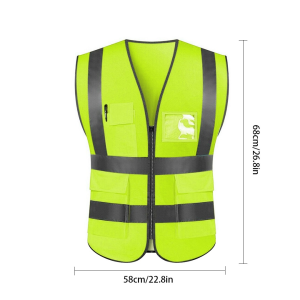 Adult Safety Vest Visibility Reflective Vest Adjustable Safety Warning Site Riding Warning Waistcoat