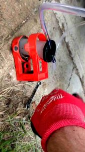 ไล่ลมเบรค ปั๊มสูญญากาศอลูมิเนียม เบรคของเหลวแบบพกพาชุดซ่อม-ทดสอบสูญญากาศ2In1 Brake Bleed Vacuum Pump Brake Oil Pump