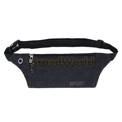 Tas Pinggang Waistbag Sport Bahan Kanvas / Tas Pinggang Sport Waistbag Bahan Kanvas / Waistbag Dengan Belt