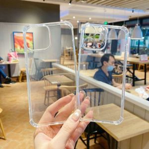 Trường hợp nhựa TPU bảo vệ cho iPhone vỏ mềm trong suốt với thiết kế chống thả