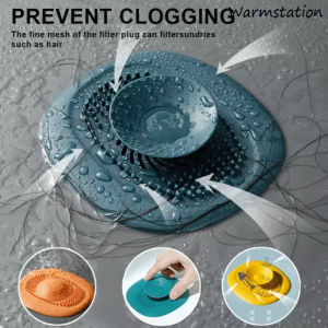 Irregular Pattern Bathroom Press-type Floor Drain Cover Washbasin Drain Hair Catcher Anti-Clogging Filter Bath Stopper Plug Sink Strainer Filter