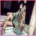 Khăn Boho Vintage Cao Cấp, Khăn Choàng Đi Biển Phong Cách, Chất Liệu Đũi Dày Dặn và Mềm, Dùng như Áo Chống Nắng, Khăn Bandana, Khăn Quàng Cổ, Khăn Choàng Cổ, Kết Hợp Cùng Bikini Đi Biển, LECARO STORE.