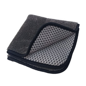 ผ้าขนหนูล้างรถ40x4 0ซม. ผ้าเช็ดดูดซับสูง850แกรมผ้ากำมะหยี่เช็ดให้แห้งมีรายละเอียดสำหรับรถยนต์