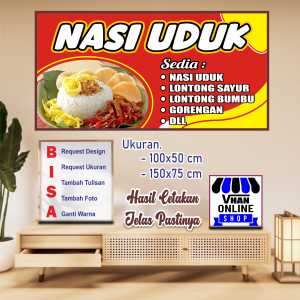 Cetak Spanduk Banner Jualan Nasi Uduk Atau Lontong Sayur Keren Bagus