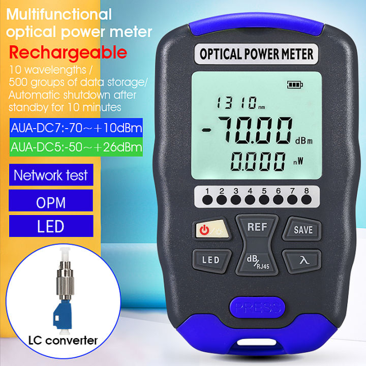 3 in 1 Optical Power Meter LED Lighting OPM Network Fiber Optic Cable ...