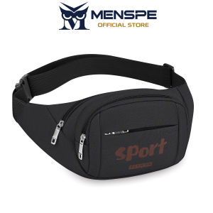 MENSPE Sports Bag Waist Bag Chest Bag Crossbody Chest Bag Multi-Functional Fitness Bag Small Waist Pouch Waterproof Wear-Resistant Waist Bag with Adjustable Strap for Workout Running