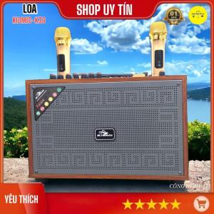 Loa Karaoke Xách Tay Kiomic K36 Bass 20Cm Kèm 2 Micro Chống Hú Công Suất 150W Chỉnh Bass Treble Nhạc Riêng Biệt Âm Thanh Cực Chất Pin Bền Bỉ.