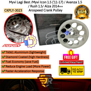 Arospeed Harden Lightweight Crank Shaft Pulley Pully Kits New Myvi New Alza Avanza Rush Car Performance Parts CKPLY-3023