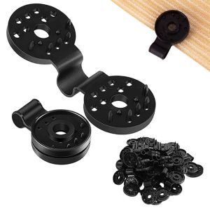 ตัวล็อกแสลน 50ชิ้น/100ชิ้น ตัวหนีบสแลน ที่หนีบสแลน ตาข่ายกรองแสง คลิปยึดสแลนแบบฝีเสื้อ ตัวหนีบสแลน+รูรอดเชือกทำหลังคากันแสง