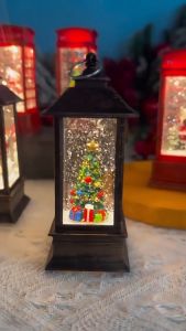 Christmas Snow Globe Lantern Christmas Decorations Christmas Breeze Light  Halloween Party Home Decor