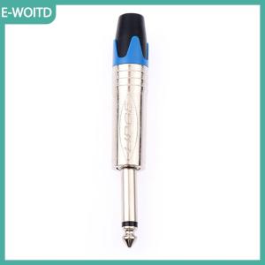 【E-WOITD】 6.35mm âm thanh cắm câm cắm kết nối jack mono lắp ráp Microphone Conector với chức năng tắt tiếng
