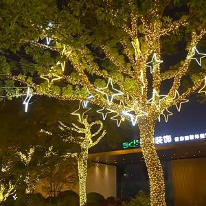 6.5/10M Solar light Outdoor Curtain lights Christmas 200LED Drooping String Outdoor Waterproof Xmas Light