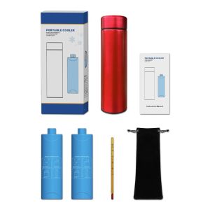 ZYJC Stainless Steel Insulin Cooling Cup Thermal Insulated Large Capacity Glaciated Cold Storage Box Durable with Pen Bag Travel Cooler for Diabetics