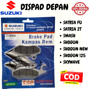 DISPAD DEPAN SUZUKI SATRIA FU 2T SMASH SHOGUN NEW 125 SKYWAVE KAMPAS REM DEPAN CAKRAM KUALITAS ASLI ORI SGP DISPED DISPET DISCPAD PAD SET
