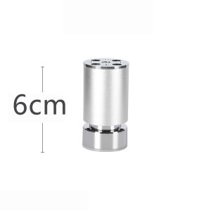 Onuobao 4PCS Adjustable Aluminum Alloy Furniture Feet Black Cabinet Feet TV Cabinet Coffee Table Sofa Feet Support Leg Pillars