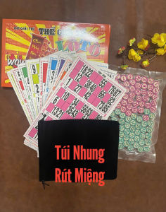Bộ Cờ Lô Tô Bằng Gỗ Và Giấy Kèm Túi Đựng- Cờ Giải Trí Lô Tô 90 Số In ấn Rõ Nét
