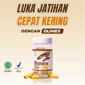 Olimex Kapsul Minyak Ikan Gabus Isi 60 Albumin Kutuk Obat Luka Diabetes Pasca Operasi/Olimex Minyak Ikan Gabus Tinggi Albumin BPOM Halal