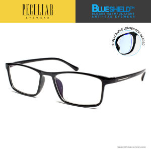 Peculiar Eyewear Florence Square Anti-Radiation UV400 Non-Graded Protective Eyeglass Replaceable Lens Computer glasses for Women and Men