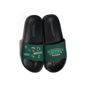 Thesilversky Slytherin Green Slides Sandal Harry Potter Official Collab