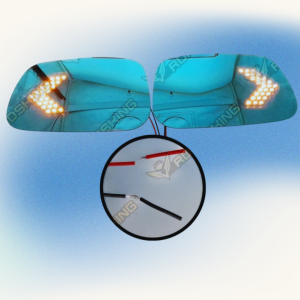 PROTON SAGA FLX FL PREVE PERSONA ELEGANT SAGA VVT SIDE MIRROR GLASS SIGNAL LIGHT LED BLUE MIRROR