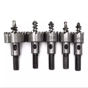 ดอกสว่าน โฮลซอเจาะเหล็ก เจาะสแตนชุปไทเนี่ยม อลูมิเนียม HSS 5 ชิ้น  HSS Hole Saw ขนาด 16-30 mm