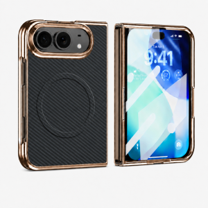 For iPhone Ultra Fold Case With tempered film Built-in Protective Back Cover For MagSafe Wireless Charging Shell Funda