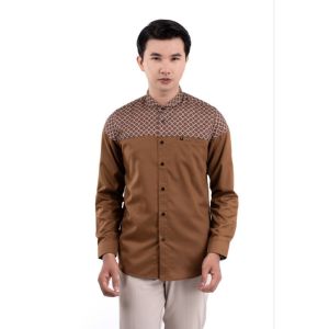 FADKHERA TIPE ZILDAN BAJU KOKO MODERN PREMIUM WARNA COPPER MOTIF GEOMETRIS
