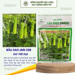 Hạt Giống Bầu Sao Lai F1 JARI 338 Gói 100 Hạt – Trái Đẹp Cây Khỏe Sai Trái Năng Suất Tốt