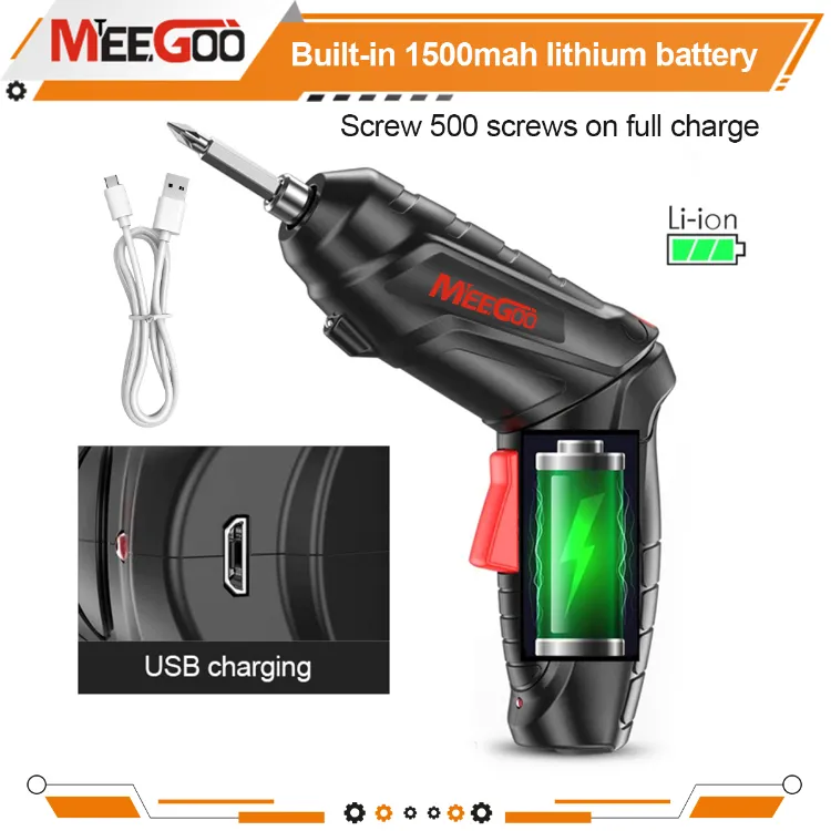 Original Cordless Electric Screwdriver 48PCS Drill Multifunctional Portable  Cordless Deformable 90°rotating Household Hand Drill Barena USB