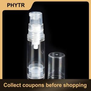 【PHYTR】 1pc 5 10 15ml Empty Airless Pump Bottles Cosmetic Lotion Container Travel Use