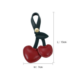 Fashion Cute pony Pendant Womens bag Cherry decoration Ornaments Car keychain Girls School Bag Pendant Gifts