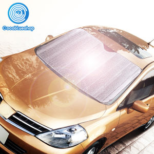ที่กันแดด ม่านบังแดด ม่านกันแดดรถยนต์ ที่บังแดดกระจกหน้ารถยนต์ แผ่นบังแดด กันความร้อน ม่านกันแดดรถยนต์ สะท้อนรังสี UV
