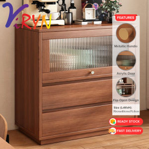 ViRYN Double Drawer 1 Door Modern Narrow Dustproof Living Room Cabinet and Home Organization Kabinet Sudut Serbaguna